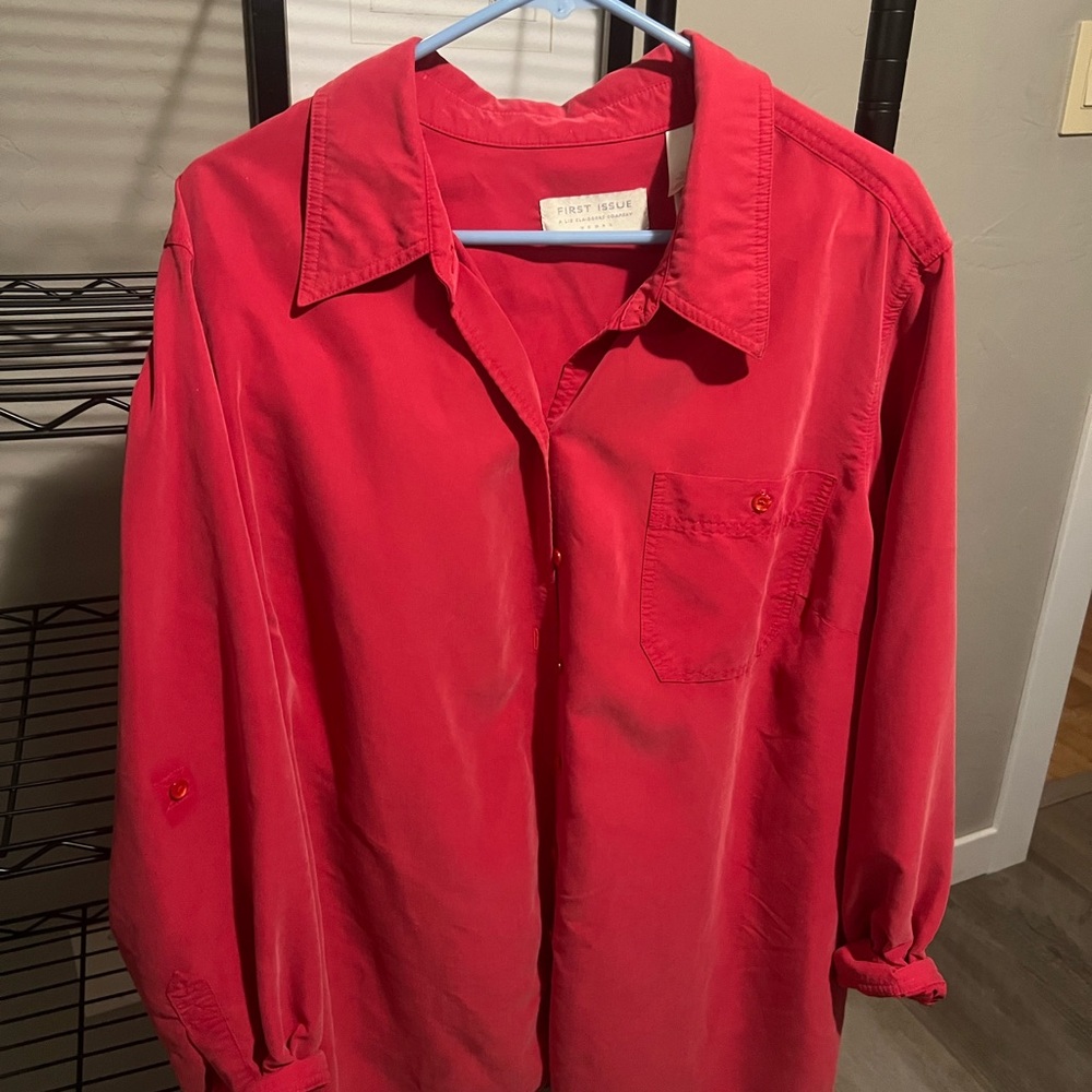 Red Button up